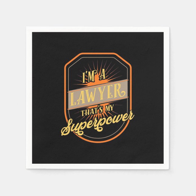 Serviette En Papier Je Suis Un Avocat (Devant)