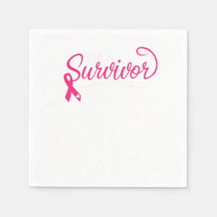 Serviette En Papier Je suis un survivant de la sensibilisation au canc