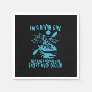Serviette En Papier Je Suis Une Fille Kayak