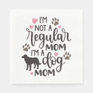Serviette En Papier Je suis une maman du chien