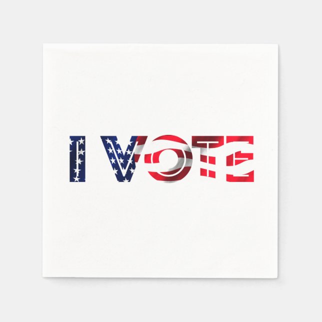 Serviette En Papier Je vote (Devant)