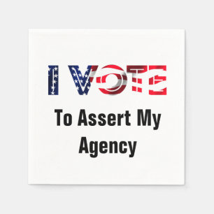 Serviette En Papier Je Vote Pour Faire Valoir Mon Agence 2026