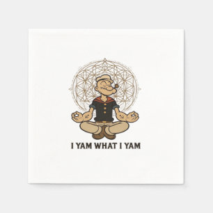 Serviette En Papier Je Yam What I Yam Mème Citation