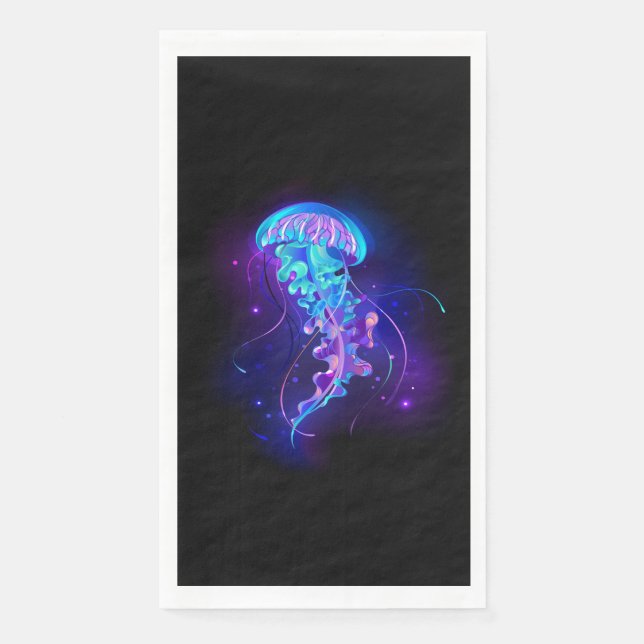 Serviette En Papier Jellyfish éclatante couleur (Devant)