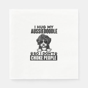 Serviette En Papier J'Embrasse Mon Aussiedoodle Donc Je Ne Choque Pas 