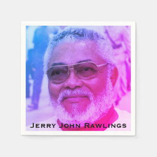 Serviette En Papier Jerry Rawlings, J.J. Rawlings, Président du Ghana