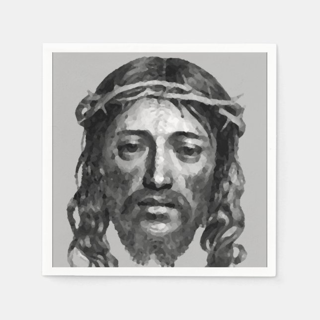 SERVIETTE EN PAPIER JESUS CHRIST (Devant)
