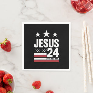 Serviette En Papier Jésus Christ 2024 Président Élection USA Politique