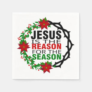 Serviette En Papier Jésus est la raison de la saison