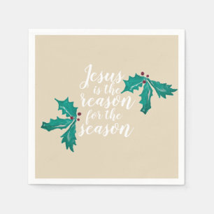 Serviette En Papier Jésus est la raison de la saison Noël