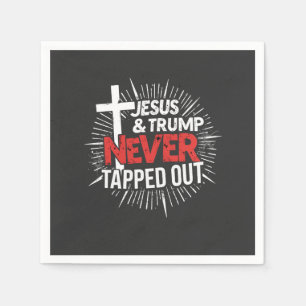 Serviette En Papier Jésus et Trump n'ont jamais tiré le meilleur parti