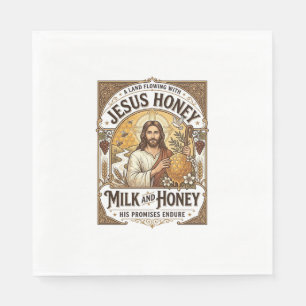 Serviette En Papier Jésus Miel Lait Et Miel Jésus Miel Lait Miel