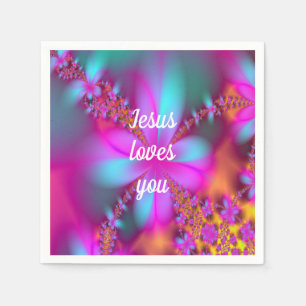 Serviette En Papier Jésus t'aime