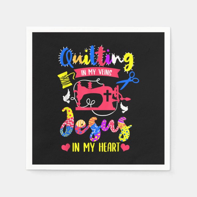 Serviette En Papier Jetant Dans Mes Veines Jésus Dans Mon Coeur | Quil (Devant)