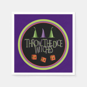 Serviette En Papier Jeter Les Sorcières De Dice Bunco Napkins