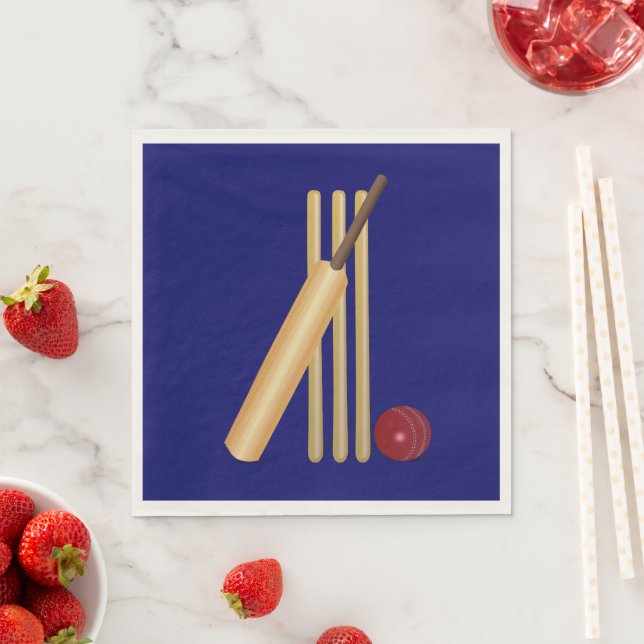 Serviette En Papier Jeu de cricket (En situation)