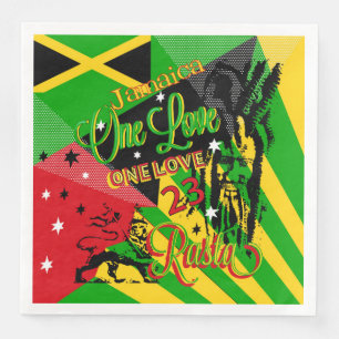 Serviette En Papier Jeu de reggae jamaïcain Napkin