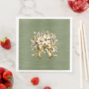 Serviette En Papier Jeu d'invitation de fraises blanches