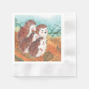 Serviette En Papier Jeunes hérissons