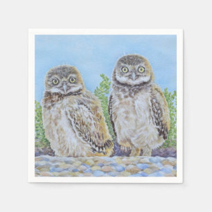 Serviette En Papier Jeunes Hiboux Terriers