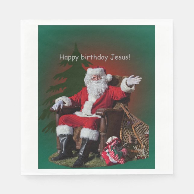 SERVIETTE EN PAPIER JEUX ANNIVERSAIRE JÉSUS (Devant)