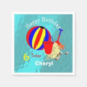 Serviette En Papier Jeux de plage pour enfants amusants Personnalisé