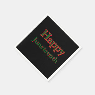 SERVIETTE EN PAPIER JEUX JUNETEENTH NAPKINS