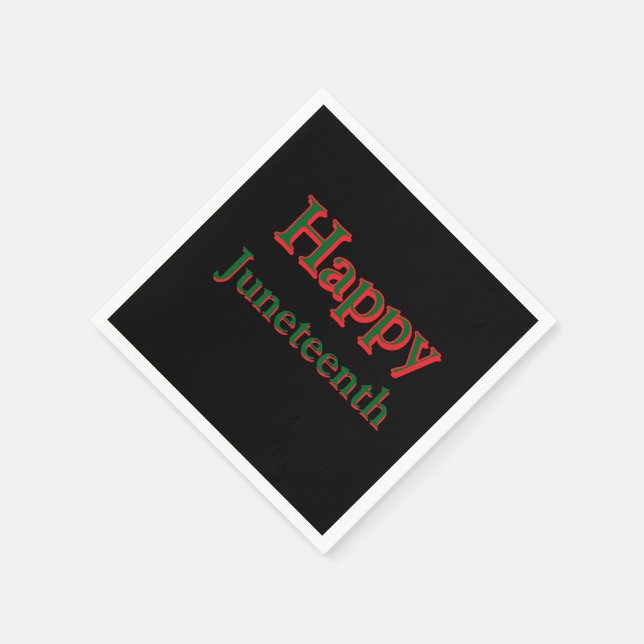 SERVIETTE EN PAPIER JEUX JUNETEENTH NAPKINS (Coin)