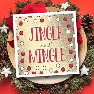 Serviette En Papier Jingle & Mingle Modern Holiday Party