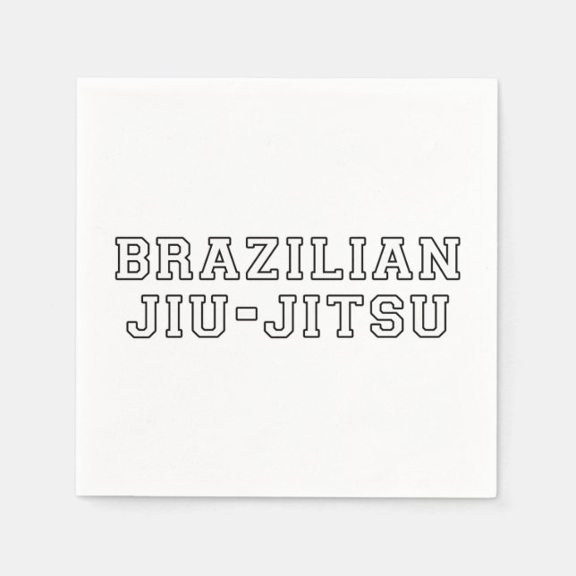 Serviette En Papier Jiu Jitsu (Devant)