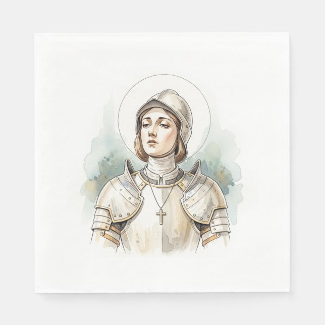 Serviette En Papier Joan of Arc , Catholic Gifts (Devant)