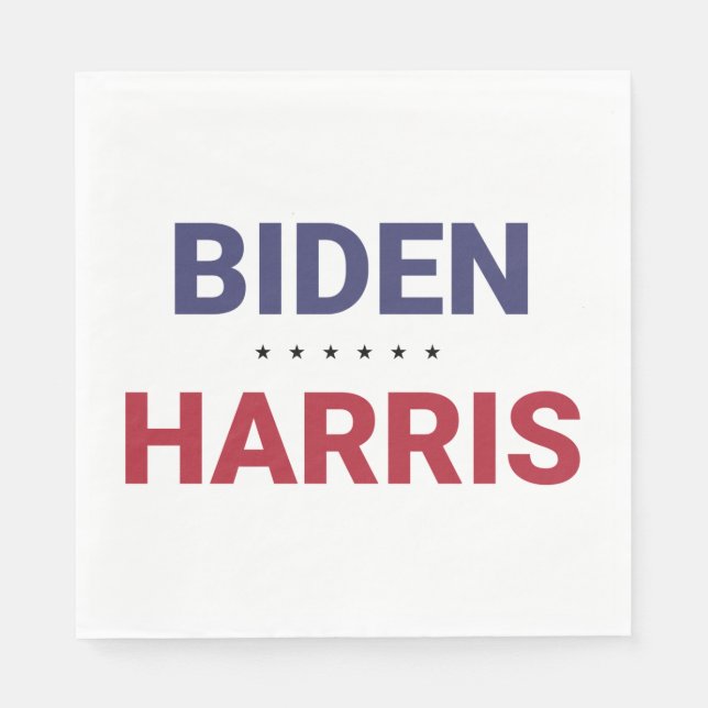 Serviette En Papier Joe Biden et Kamala Harris (élection américaine de (Devant)