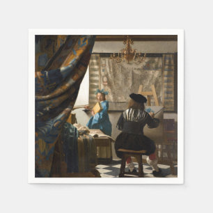 Serviette En Papier Johannes Vermeer - L'Allégorie de la Peinture