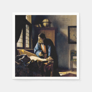 Serviette En Papier Johannes Vermeer - Le géographe
