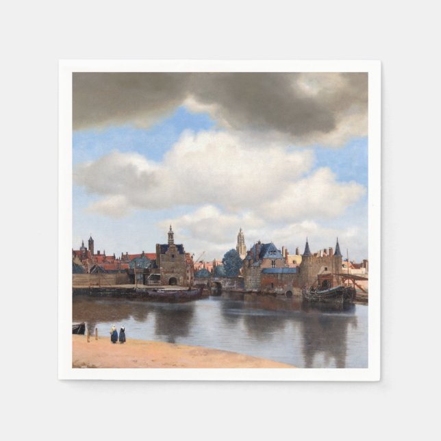 Serviette En Papier Johannes Vermeer - Vue de Delft (Devant)