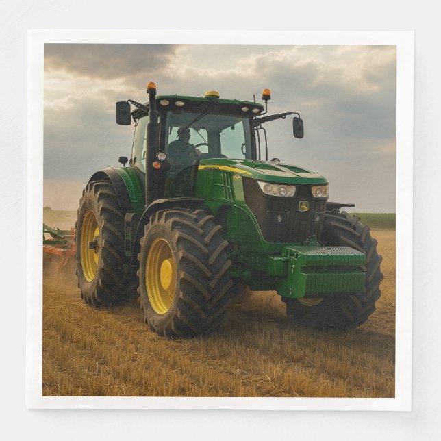 Serviette En Papier John Deere (Devant)