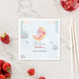 Serviette En Papier Joli bébé dragon dinosaure Balloon baby shower