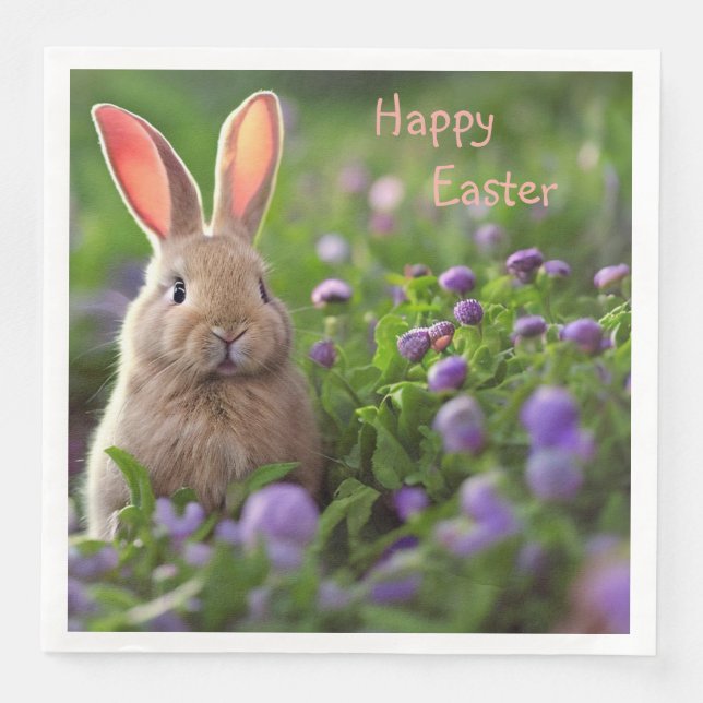 Serviette En Papier Joli Bunny (Devant)