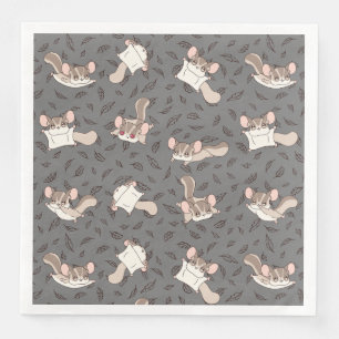 Serviette En Papier Joli Cartoon Glider à sucre