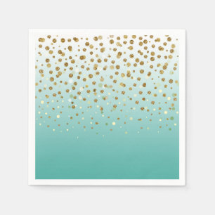 Serviette En Papier Joli confetti de parties scintillant moderne girly