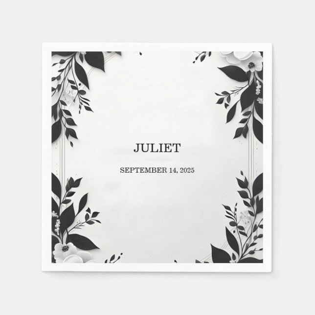 Serviette En Papier Joli Cordage Nous Allons Nous Marier Enterrement d (Devant)