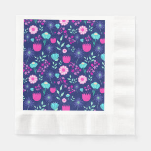 Serviette En Papier Joli fond à motif floral