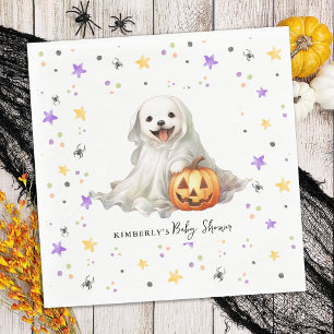 Serviette En Papier Joli Halloween Chiot Petit Baby shower Boo