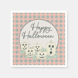 Serviette En Papier Joli Halloween Citrouille