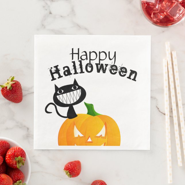 Serviette En Papier Joli Halloween Enfants Trick ou Treat (En situation)
