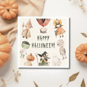Serviette En Papier Joli Halloween Papier de fête pour enfants Napkin