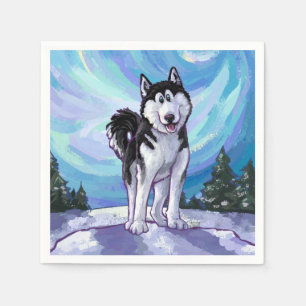 Serviette En Papier Joli Husky
