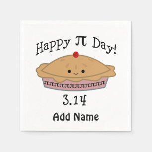 Serviette En Papier Joli Joyeux Pi Day !