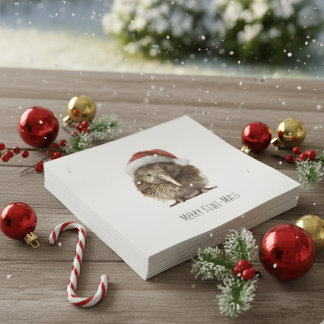 Serviette En Papier Joli Kiwi de Noël, coutume