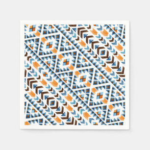 Serviette En Papier Joli motif aztèque à l'aquarelle